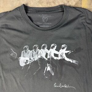 Paul McCartney T-Shirt Sz XL 2012 North American Tour The Beatles Concert Tee